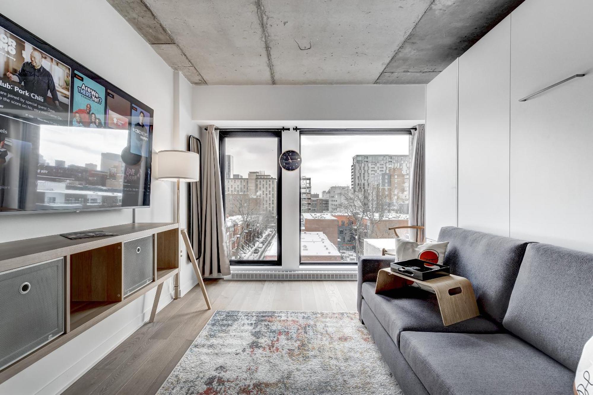 Magnifique Studio Au Centre-Ville A 5 Min A Pied De Tout 蒙特利尔 外观 照片